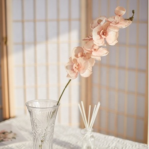 Fleur artificielle non tissée de haute qualité phalaenopsis à 8 têtes pour la décoration de la maison de table européenne décor de mariage - Product Image 2