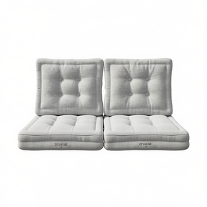 4 Cuscini Indipendenti per Divano da Giardino, 80x60 cm Seduta, 50x60 cm Schienale, Spessore 12 cm, Resistenti per Uso Esterno - Product Image 1