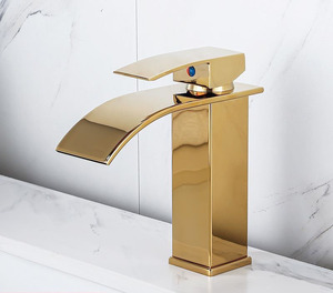 Grifo de <span class=keywords><strong>cascada</strong></span> para lavabo de pared, grifo de agua fría y caliente, grifo de bañera, grifo de ducha - Product Image 1