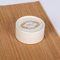 Boîte d'emballage cylindrique ronde personnalisée de luxe vide couleur crème avec estampage à chaud pour bonbons, dattes et cadeaux