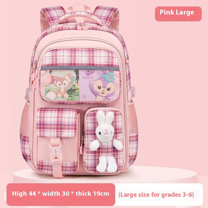 Sac à dos scolaire imperméable pour enfants et étudiants, grand format, motif filles anime, mignon, pour la rentrée des classes - Product Image 6