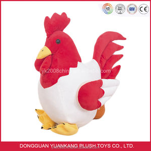 Cartoon <b>Stuffed</b> Animal Soft Chicken Rooster Plush <b>Toy</b> PP Cotton Filled - Product Image 2
