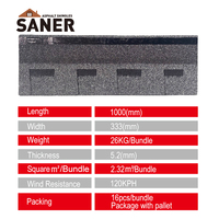 Lámina de Teja Asfáltica Laminada Diseño Moderno Estándar Americano, Impermeable, Duradera, Cuadrada, de Fábrica, Resistente al Calor