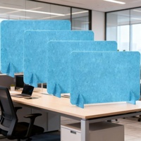 Paravent Acoustique Moderne pour Bureau, Panneau d'Intimité Indépendant, Feutre Polyester Écologique, Réducteur de Bruit NRC 0.8, Utilisation au Bureau, Garantie 1 An