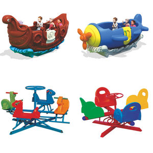 Prix d'usine Plastique Métal Enfants Petit Merry Go Round Backyard Aire de jeux pour enfants Carrousel - Product Image 3