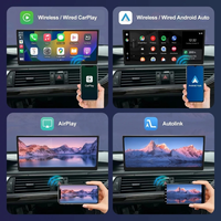 Estéreo Multimedia para Audi A6 C6 C7 A7 2011-2018, CarPlay Inalámbrico, GPS, Reproductor de Radio, Bluetooth, Pantalla Táctil de 12.3 Pulgadas