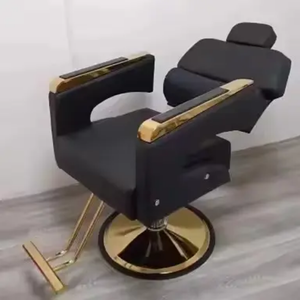 Chaise <span class=keywords><strong>de</strong></span> barbier <span class=keywords><strong>de</strong></span> luxe moderne <span class=keywords><strong>en</strong></span> cuir synthétique et acier, réglable, pivotante, relevable, semi-inclinable, <span class=keywords><strong>style</strong></span> transfrontalier, pour salle à manger familiale et <span class=keywords><strong>salon</strong></span> - Product Image 3