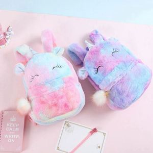 Child Cartoon Cute Kindergarten School Bag Colorful Small Unicorn Plush <b>Backpack</b> for <b>Kid</b> - Product Image 4