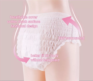 Pantalons menstruels sanitaires en coton sous-vêtements jetables pour femmes serviettes post-partum vente en gros - Product Image 6