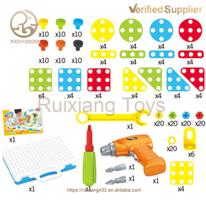 <span class=keywords><strong>Jeu</strong></span> de puzzle stéréoscopique éducatif en mosaïque transformable avec tournevis électrique, vente en gros - Product Image 6