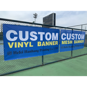 High Quality PVC Mesh Banner Flags with Custom Logo Printing Durable Outdoor Hanging Advertising for Brand Promotion
