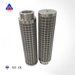 Huahang preço de fábrica, 10 20 30 50 micron 316l 304 metal aço inoxidável sintered fibra de feltro filtro de vela fabricante