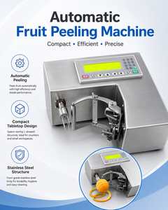 Machine à peler les fruits automatique en acier inoxydable pour orange, pomme, poire, citron, éplucheur électrique de table commercial - Product Image 3