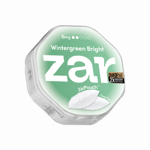 超薄型カフェインエナジーパウチ - 複数フレーバー、インスタントエナジーブースト用オーラルリーフパウチ、ウィンターグリーンブライト 6mg - Product Image 1