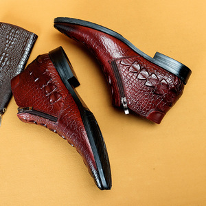 Botas de Hombre de Negocios y Ocio de Alta Calidad, con Punta en el Tobillo, de Cuero Genuino, Transpirables y Fáciles de Poner - Product Image 6