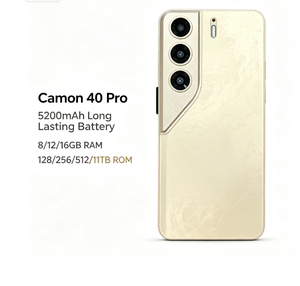 สมาร์ทโฟน Camon 40 Pro 5G แบตเตอรี่ 5200mAh แรม 8/12/16GB รอม 128/256/512/1TB สีทอง - Product Image 4