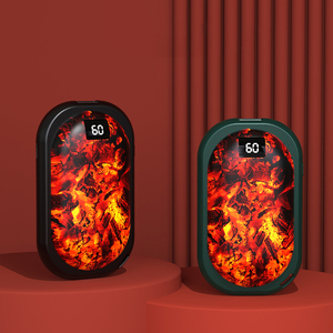 Thiết Kế Mới Gương Than Tay Ấm Hơn Kỹ Thuật Số Sạc Ấm Hơn 2-Trong-1 Mini Có Thể Điều Chỉnh Nhiệt Công Suất Lớn Xách Tay Ấm Hơn - Product Image 3