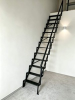 Escaliers de grenier pliants robustes en acier au carbone et alliage d'aluminium, escaliers d'extérieur et d'intérieur pour villas et salles familiales