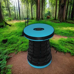 High Quality PP Plastic Telescopic Folding Stool Camping Chair For Hiking Fishing Other Outdoor Activities Beach And Park Use