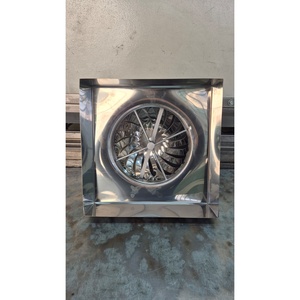 <b>Square</b> Wind Driven Chimney Cowl Stainless Steel 304 KIWA Certified Industrial Design Made in Italy for Flue Gas Air Exhaust - Product Image 3