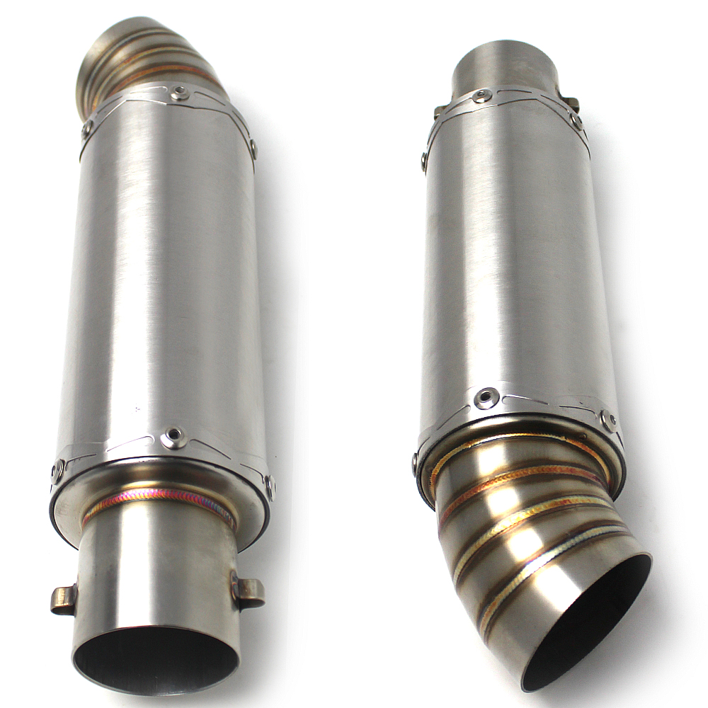 Универсальная выхлопная система для мотоцикла глушитель выхлопной трубы 63 мм нержавеющая сталь