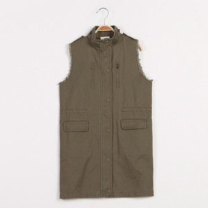 Chaquetas de Proveedor Chino en Oferta, Chaquetas Largas sin Mangas con Dobladillo Deshilachado para Niños - Product Image 3