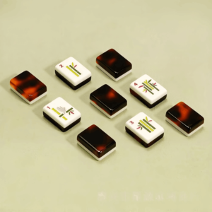 Fashionable Premium Acrylic Cloisonne Inspired Luxury Style 160 Tiles American Mahjong for Collectors and Players - Product Image 6