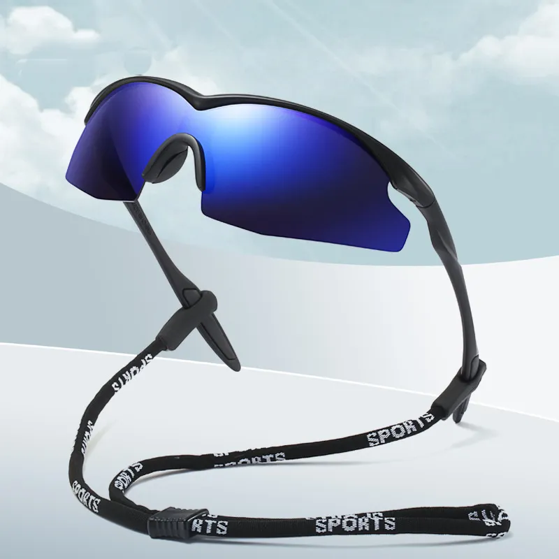 Neue winddichte Punk-polarisierte Linsen für Damen Sport Unisex Golf-Fahrrad-Angeln UV400 Radbrille Sport Herren-Sonnenbrille 1806