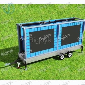 Vente flash : <span class=keywords><strong>trampoline</strong></span> mobile 4 en 1 avec remorque, équipement de jeux d'extérieur commercial pour enfants - Product Image 4