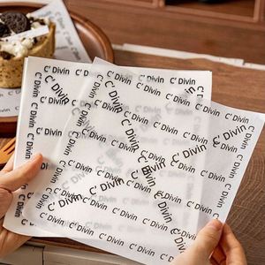 Papier d'emballage pour hamburger personnalisé en papier sulfurisé résistant à la graisse, anti-adhésif, pour la cuisine, la cuisson, l'emballage alimentaire, le pain - Product Image 4