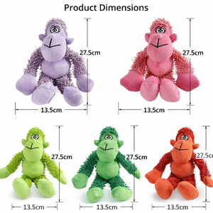 Juguetes para Perros con Forma de Mono, Resistentes, con Pelota Grande con Sonido en el Interior, Brazos Largos de Felpa Suave para Jugar a Tirar y Tirar a Través, Juguetes Interactivos para Perros - Product Image 4