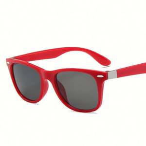 Gafas de Sol Infantiles Cuadradas con Protección UV400, Color Caramelo, con Logotipo Personalizado, Venta al Por Mayor, Moda 2021 - Product Image 5