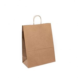 Factory Supplier Shopping <b>Biodegradable</b> Shopping <b>Paper</b> Bag with logo Orange Gift Bag - Product Image 4