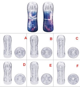6種類の男性用オナホールカップ 膣型セックストイ クリスタルセックストイ 男性用クリスタル - Product Image 3