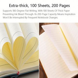 Cuaderno A5 Personalizado con Cubierta de Cuero Suave, 100 Hojas, Agenda Impresa, Diario de Negocios, Minutas de Reuniones - Product Image 3