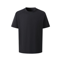T-shirt tricoté oversize à col rond pour homme, style structuré simple, séchage rapide, respirant, sport décontracté, été 2026