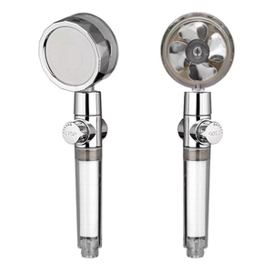 Pommeau de <span class=keywords><strong>douche</strong></span> à main moderne pour salle de bain, en ABS, finition chromée, eau chaude et froide, filtre remplaçable, <span class=keywords><strong>double</strong></span> - Product Image 3