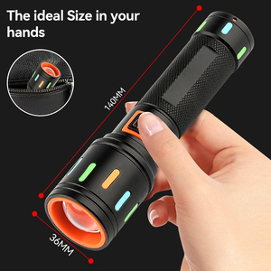 HL-307 mới đầy màu sắc huỳnh quang <span class=keywords><strong>2025</strong></span> <span class=keywords><strong>lumen</strong></span> LED <span class=keywords><strong>Torch</strong></span> trắng Laser mạnh mẽ hợp kim nhôm đèn pin & ngọn đuốc - Product Image 4