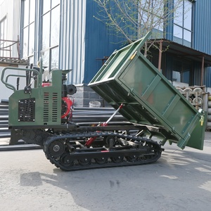 1, 5ton situs konstruksi teknik Dumpers Mini batu <span class=keywords><strong>Crawler</strong></span> truk sampah kendaraan Diesel karet <span class=keywords><strong>Crawler</strong></span> Transporter - Product Image 3