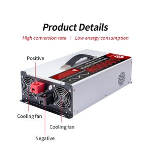 Inversor de Onda Sinusoidal Pura de Alta Eficiencia de 10000W, Suministro de Fábrica, DC12V 24V 48V 72V AC 220V/110V, para <span class=keywords><strong>Aire</strong></span> <span class=keywords><strong>Acondicionado</strong></span> Automotriz y Doméstico - Product Image 6