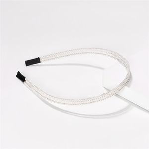 chic perlas lazo del pelo bastante y exquisito accesorios para el cabello para las mujeres las niñas blanco multicapa perla diad - Product Image 1
