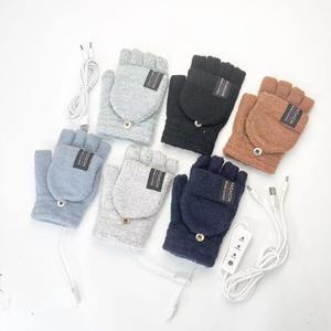 <b>USB</b> <b>Heated</b> Fingerless Gloves Adjustable Thermostat Overheat Protection Winter Hand Warmers for Indoor Outdoor Use - Product Image 5