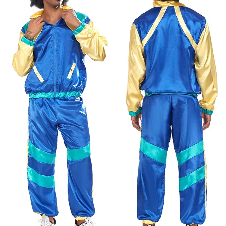 Retro 80s & 90s Hip Hop Shell Suit for Halloween Costumes