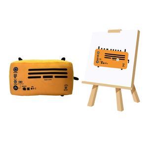 可愛い環境にやさしい葉型ぬいぐるみ鉢植え人形ソフトコットン生地デザインPP ODM - Product Image 4