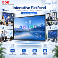 QDE 75 pouces panneau interactif Led écran tactile 55 65 pouces moniteur interactif à écran plat Led
