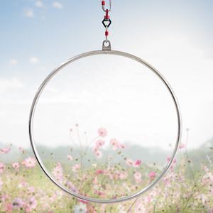Aro Aéreo profesional <span class=keywords><strong>de</strong></span> acero inoxidable 1Tab 37 "95cm para <span class=keywords><strong>acrobacias</strong></span> Circus Aerial Lyra Hoop Set - Product Image 6