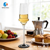 Verres à vin rouge personnalisés en cristal soufflé à la main de luxe de haute qualité Samyo 480 ml, vente en gros d'usine