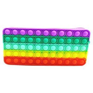 <span class=keywords><strong>Grand</strong></span> étui à crayons en silicone Push Popit pour enfants Sacs à crayons de grande capacité - Product Image 1