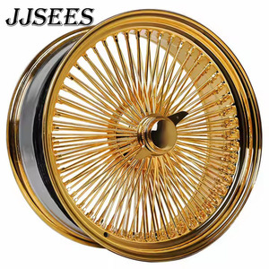 JJSEES Jantes <span class=keywords><strong>en</strong></span> fil d'<span class=keywords><strong>acier</strong></span> doré personnalisées les plus vendues <span class=keywords><strong>19</strong></span> 21 23 Jantes 26 <span class=keywords><strong>pouces</strong></span> 5x112 5x120 5x108 Roues pour Bmw M5 M6 F12 - Product Image 1
