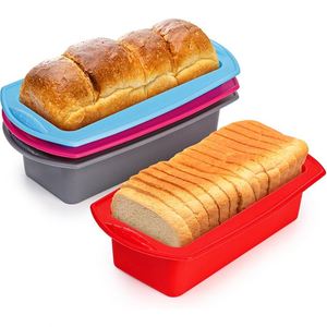 Moule à pain en silicone rectangulaire antiadhésif pour pain de mie et pain de viande - Product Image 1